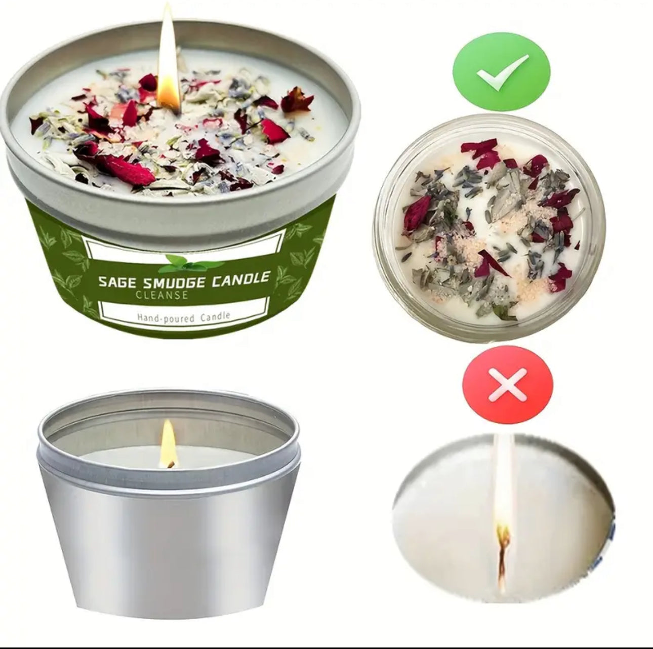 Smudge Candle 30hr burn time