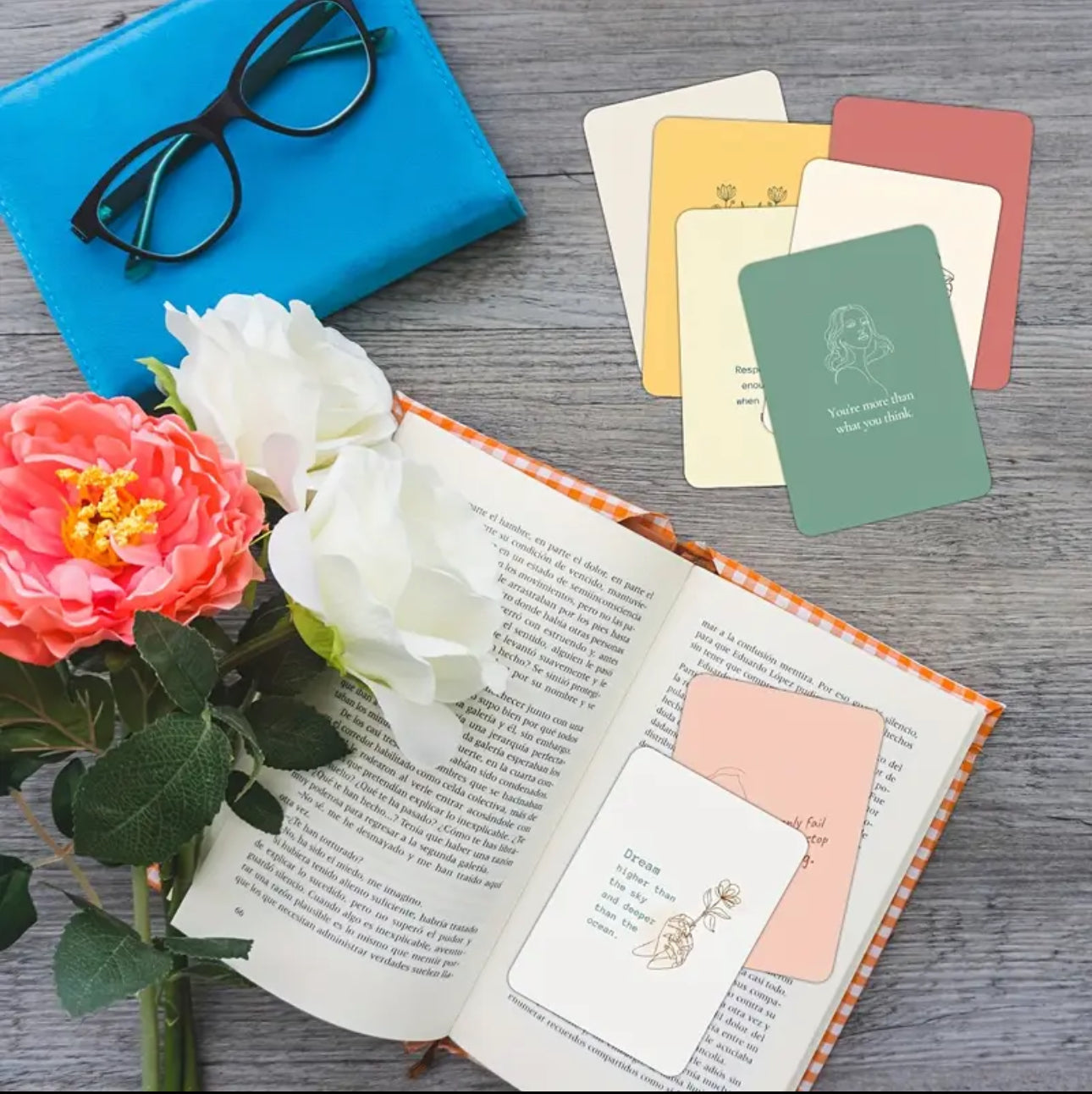 30pcs Inspirational Affirmation Cards for Mindfulness & Mental Health