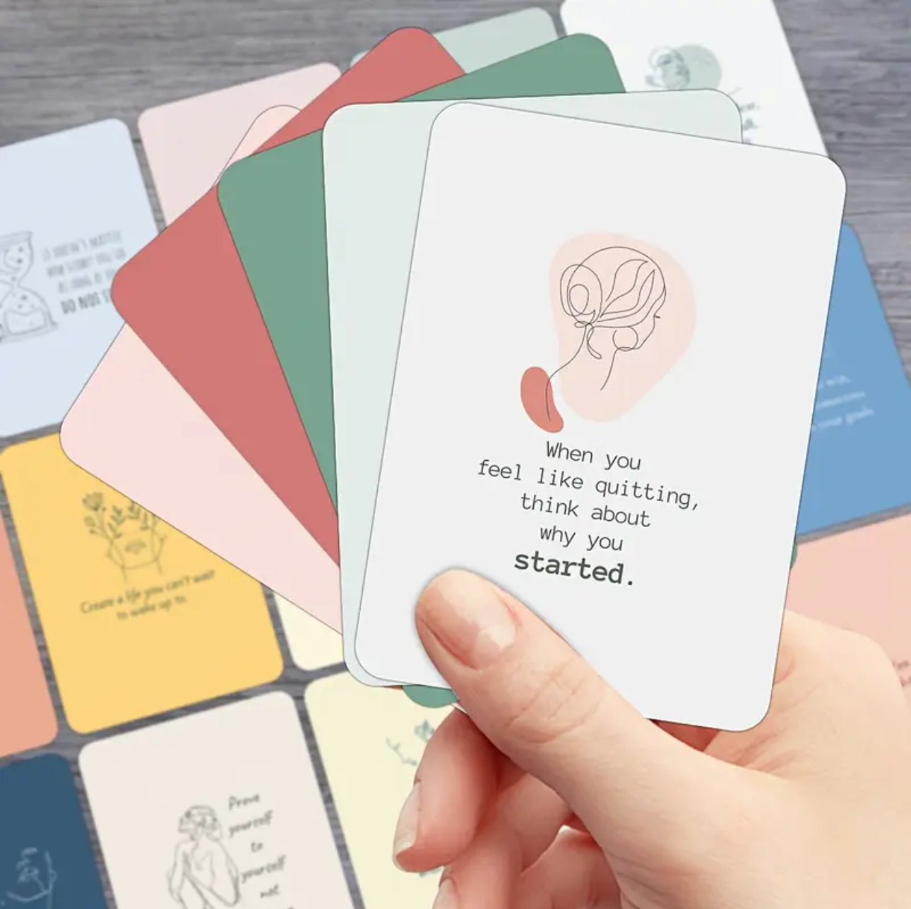 30pcs Inspirational Affirmation Cards for Mindfulness & Mental Health